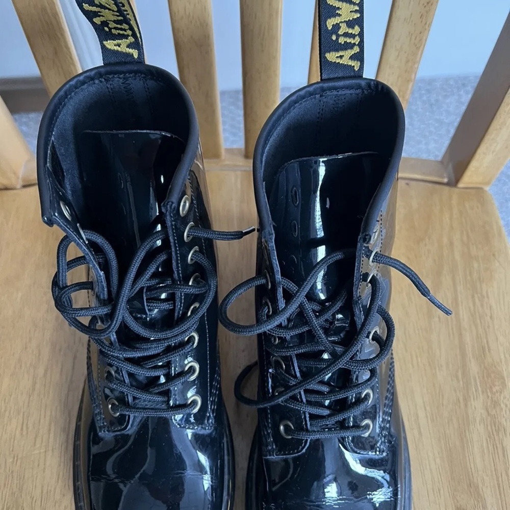 Dr. Martens Patent Boots